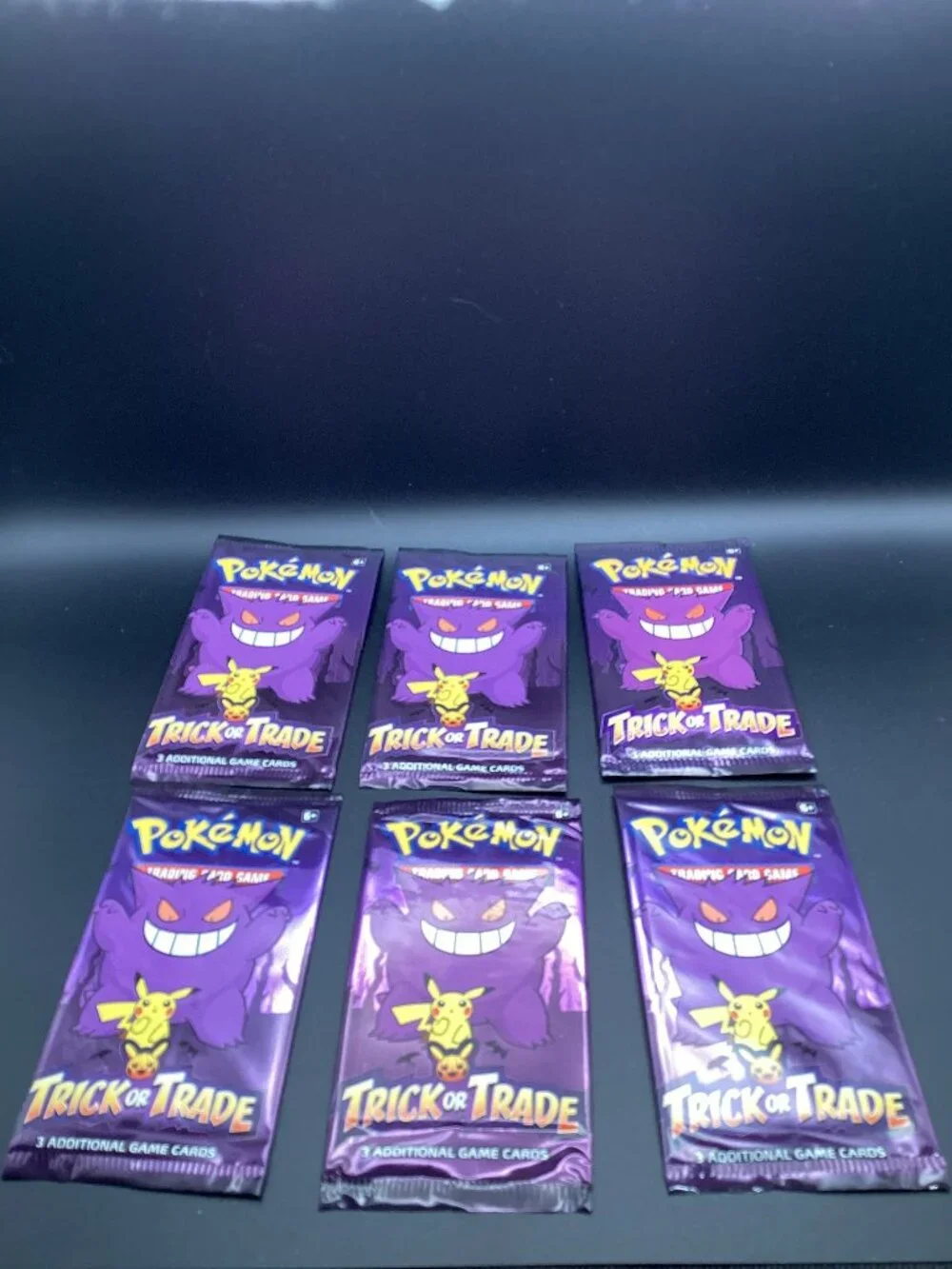 Pokemon Trick Or Trade Booster Pack 2022 Gengar Art Halloween 6 Pack Lot Sealed!